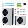 El mejor coste del sistema de calefacción con bomba de calor aire-agua R32 EVI